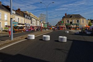 Viele Zugänge zum Markt sind mit Betonzylindern geschützt