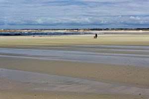 Am Plage de Pors Carn / Plage de la Torche, kein Mensch am Strand zu sehen