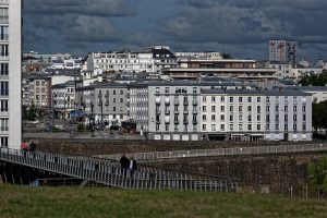 Ein Eindruck von der Nachkriegsbebauung in Brest