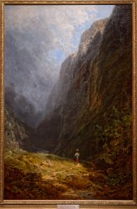 Alpental mit Sennerin von Carl Spitzweg, keine entartete Kunst