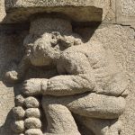 Als Relief der Zwiebelmann, Symbol für die berühmte Roscoff-Zwiebel. @ Klaus W. Schmidt