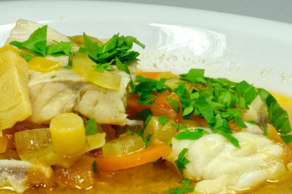 Bouillabaisse -Eine französische Fischsuppe