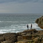 Zwei Wanderer auf den Rochers