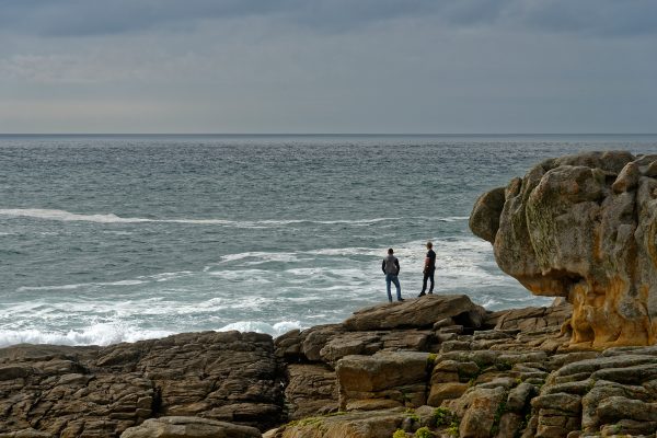 Auf den Rochers, den Felsen von St. Guénolé