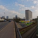 Vor der Sprengung auf der Reuterbrücke, sie wird für den Verkehr gesperrt